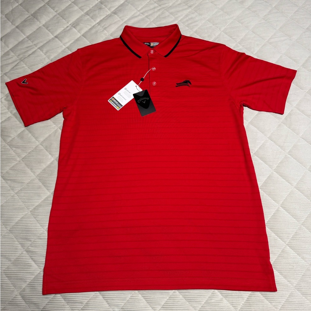 Callaway Vibrant Red Golf Polo Opti-dri